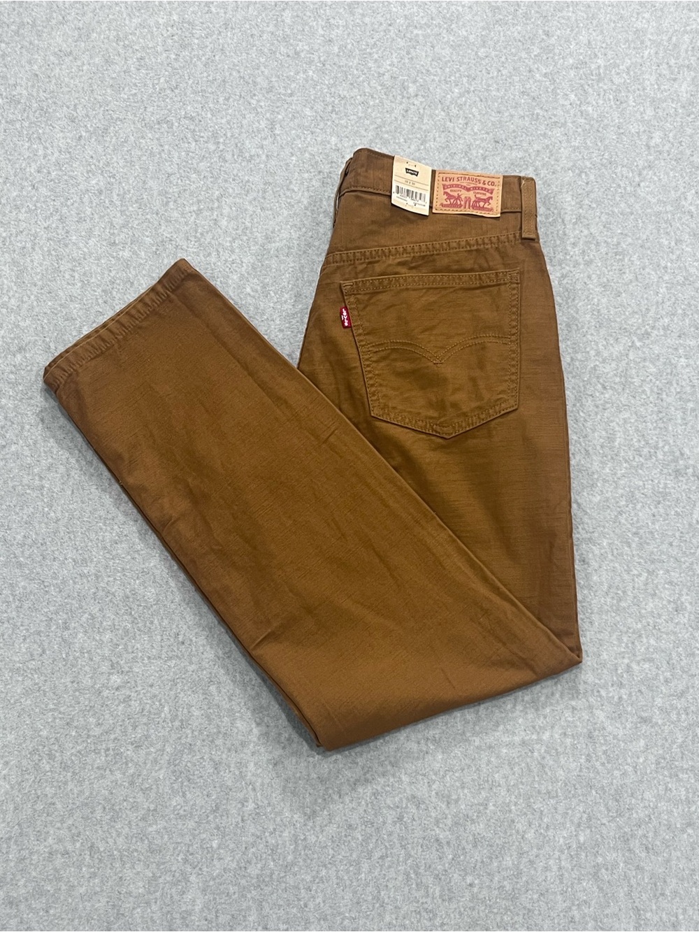 Levi’s Straight Jeans Men’s Size 30x30 Brown Stretch Denim Pants Western Casual
